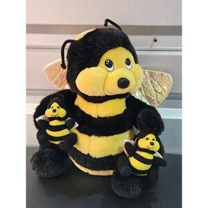 Buzzing Bee Kids Of America Corp Works Stuffed Plush Interactive Black Yellow